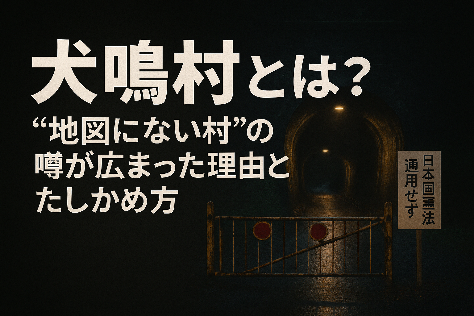 犬鳴村とは?“地図にない村”の噂が広まった理由とたしかめ方