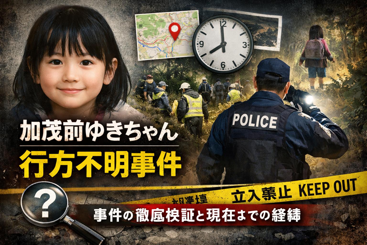 加茂前ゆきちゃん行方不明事件の真相と現在までの経緯を徹底解説【時系列・場所・手掛かりまとめ】