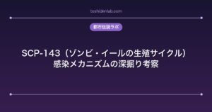 SCP-143（ゾンビ・イールの生殖サイクル）｜感染メカニズムの深掘り考察