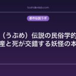 産女（うぶめ）伝説の民俗学的背景｜出産と死が交錯する妖怪の本質